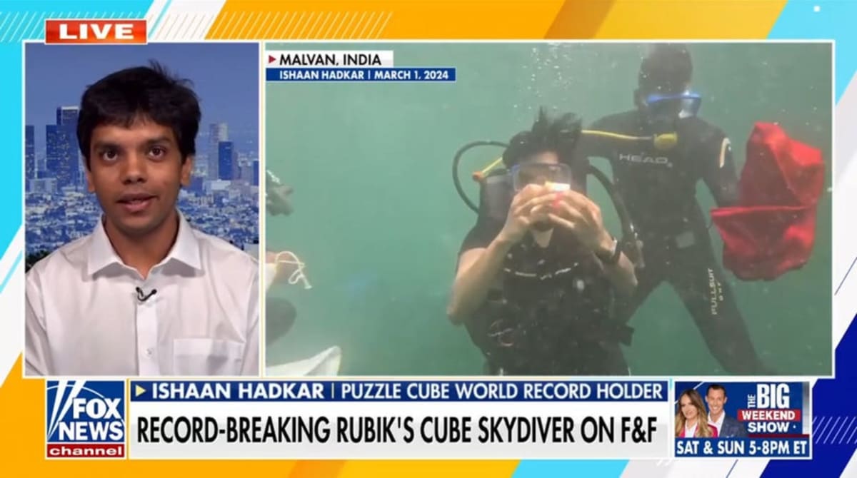 Puzzle Master Solves 2 Rubik's Cubes While Skydiving - Image 2