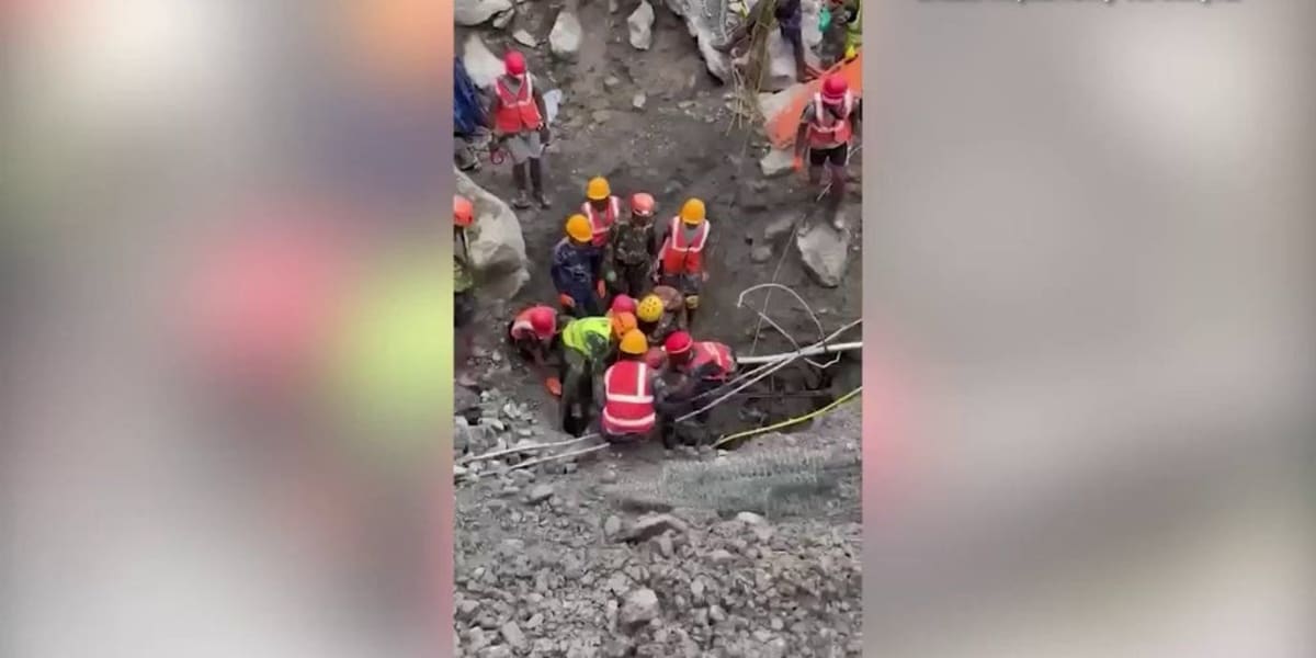 Nepal Rescuers Save Two Workers After 9 Days in Tunnel