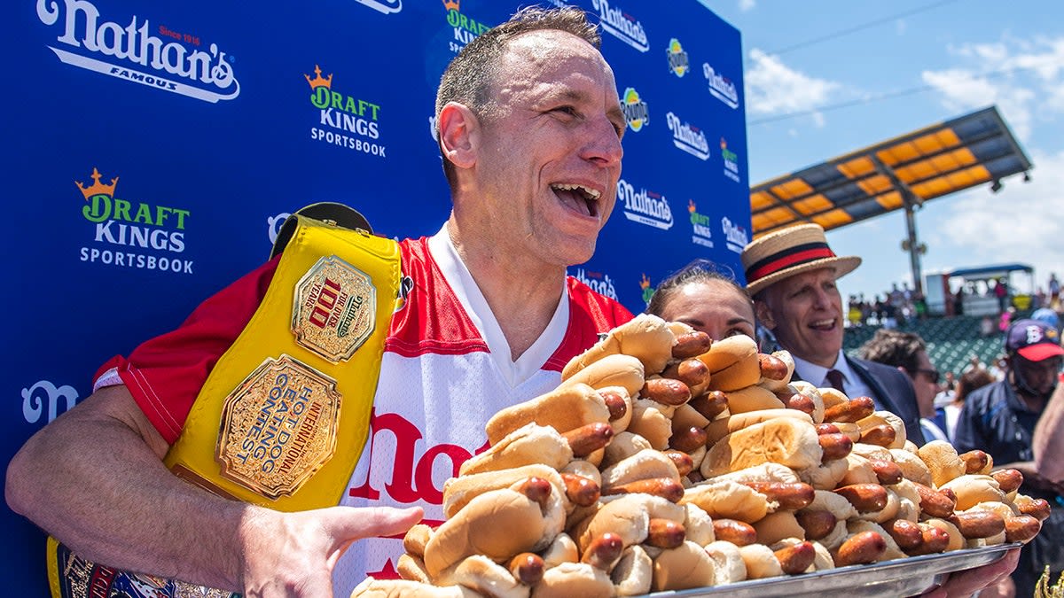 Joey Chestnut Eyes 18th Hot Dog Title on 4th of July - Image 5