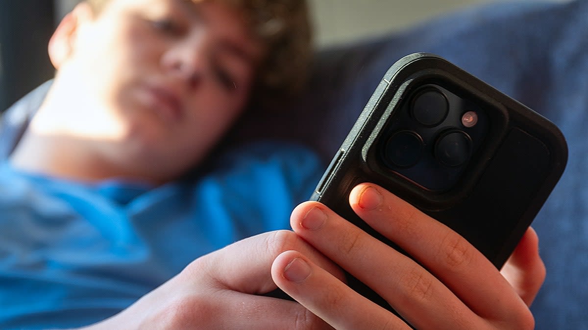 British Prime Minister Keir Starmer announcing new social media protections for children at press conference