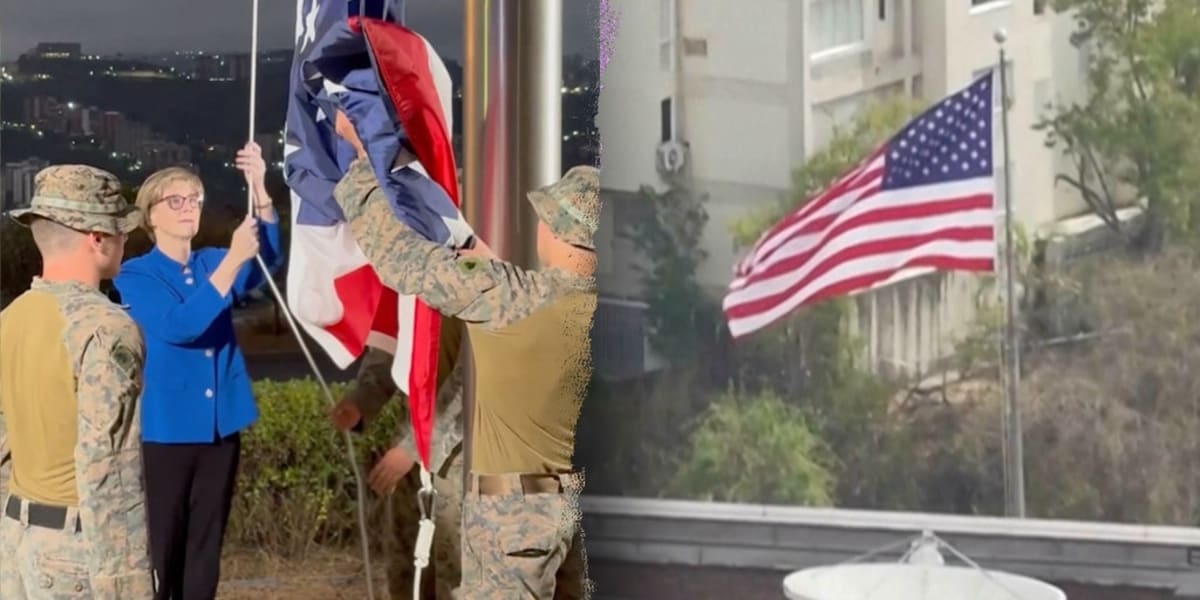 US Flag Returns to Venezuela Embassy After 7 Years - Image 2