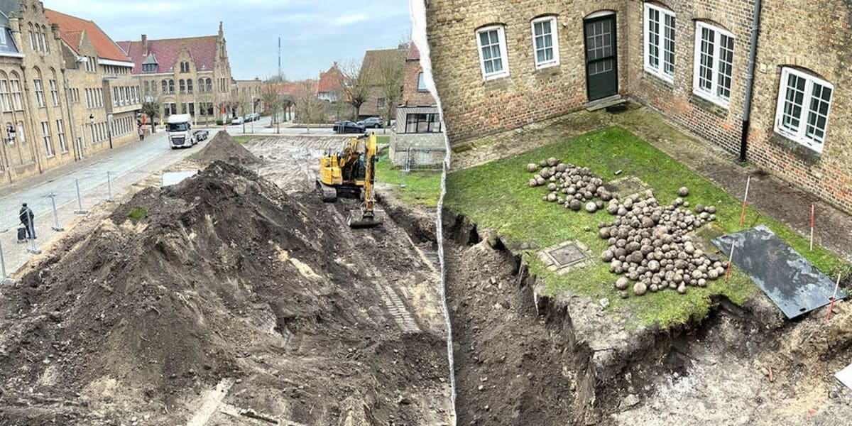 Belgium Unearths 450 Medieval Cannonballs in One Spot - Image 2