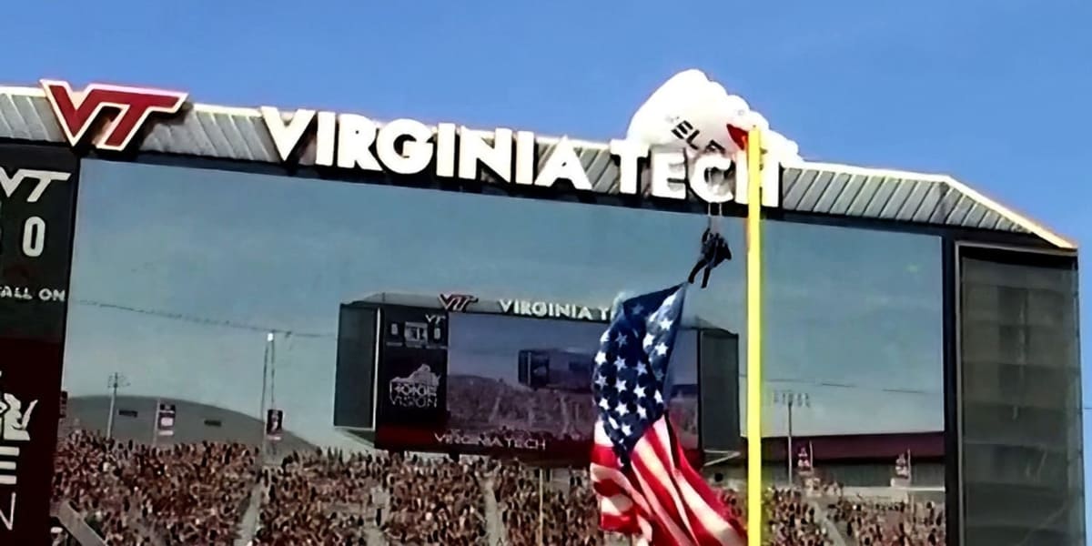 Skydiver Credits Scoreboard for Saving Lives at Virginia Tech - Image 2