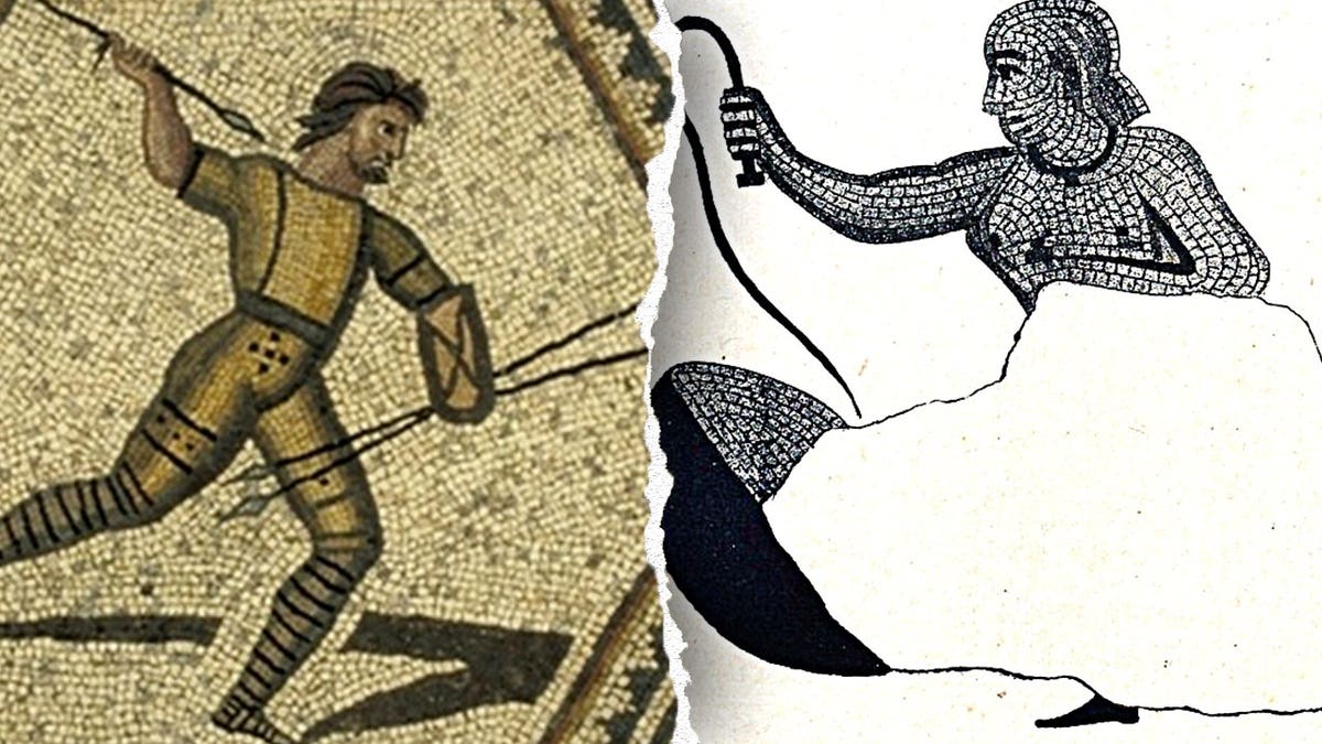 Ancient Mosaic Reveals Female Arena Fighter From 250 A.D. - Image 3