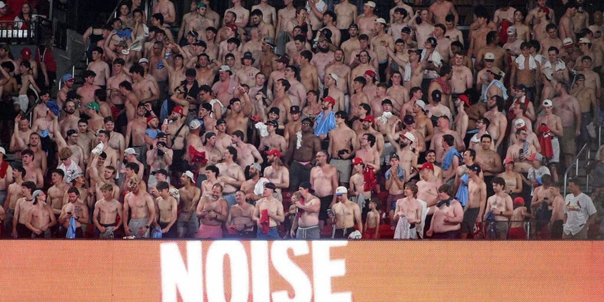 Cardinals Create Shirtless Fan Section at Busch Stadium - Image 2