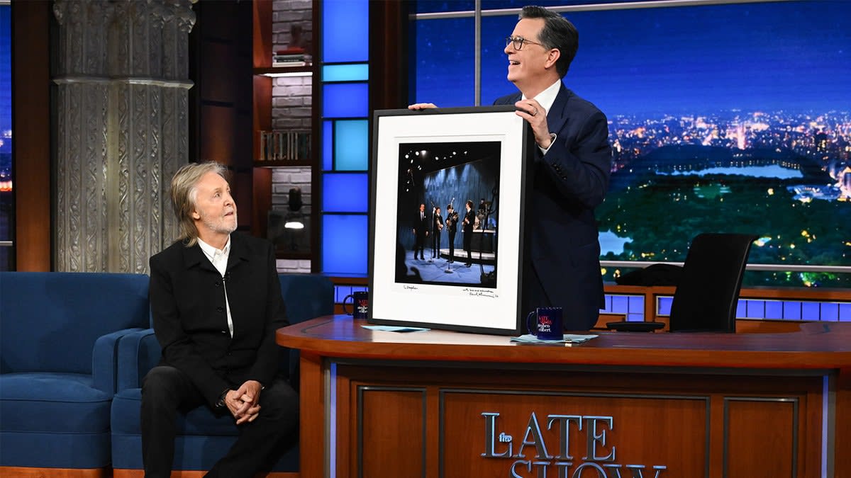 Colbert's Late Show Ends With Beatles Reunion, Friends - Image 4