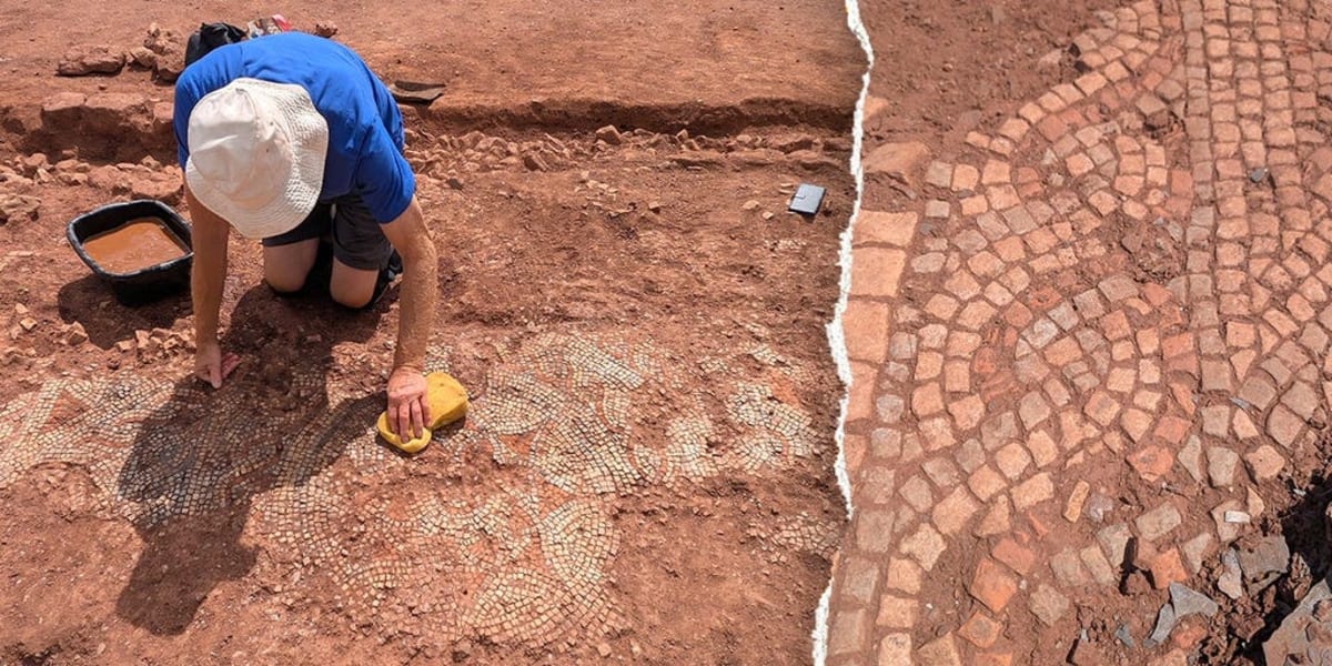 Ancient Roman Villa With Stunning Mosaic Found in Devon - Image 2