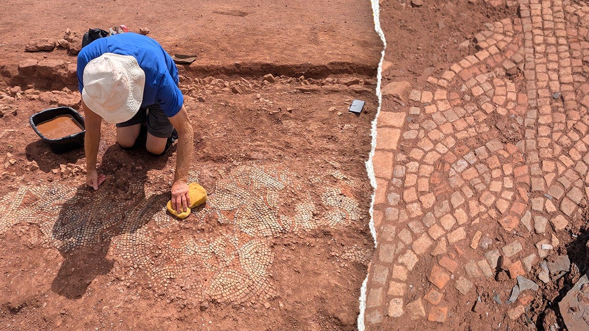 Ancient Roman Villa With Stunning Mosaic Found in Devon - Image 4