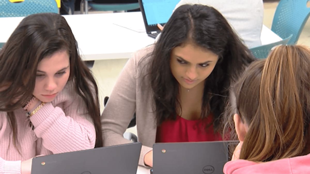 Amarillo Independent School District building exterior with clear blue Texas sky in background