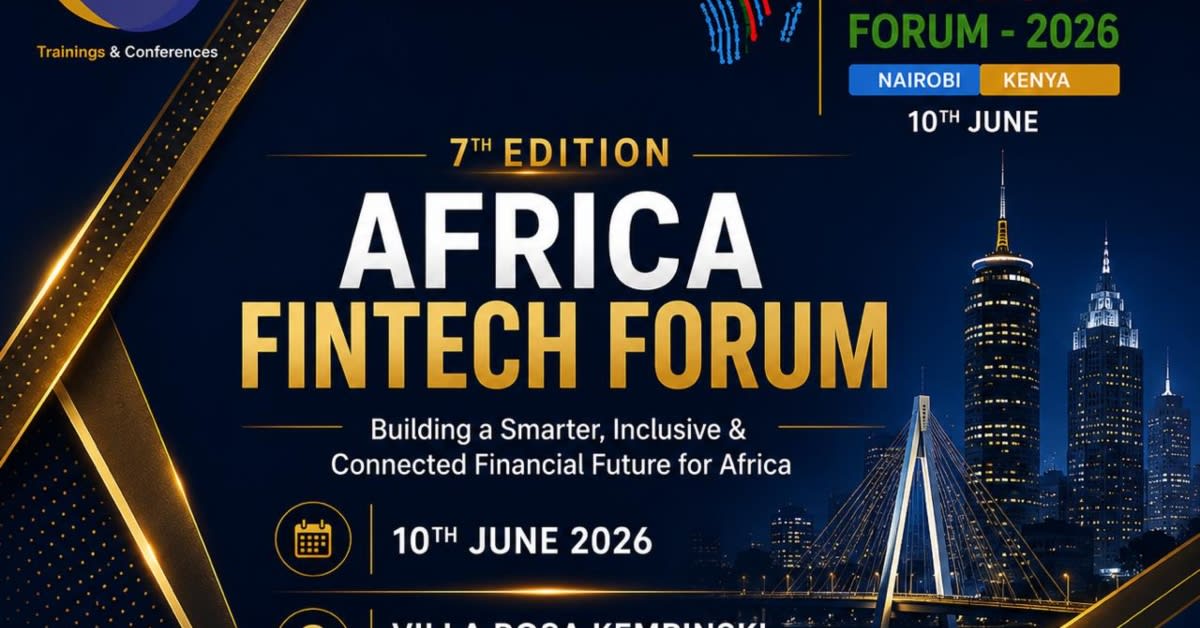 Business leaders gathered at conference discussing digital financial technology solutions in modern Nairobi venue