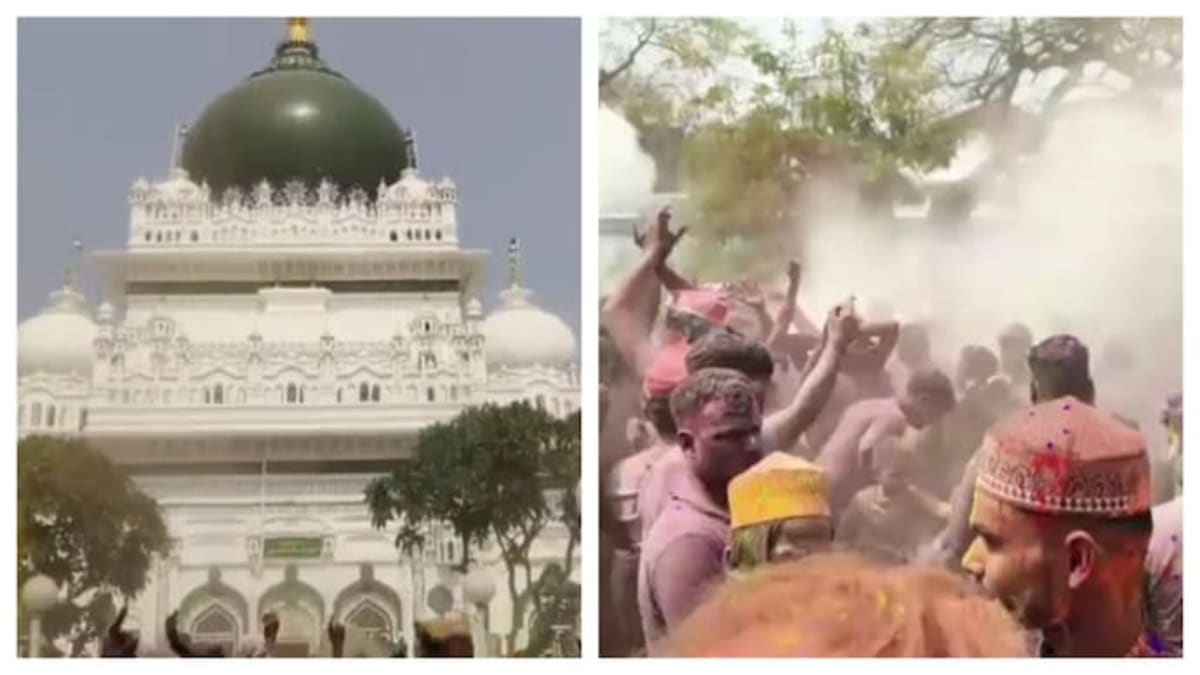 Hindu and Muslim Devotees Celebrate Holi Together in UP - Image 2