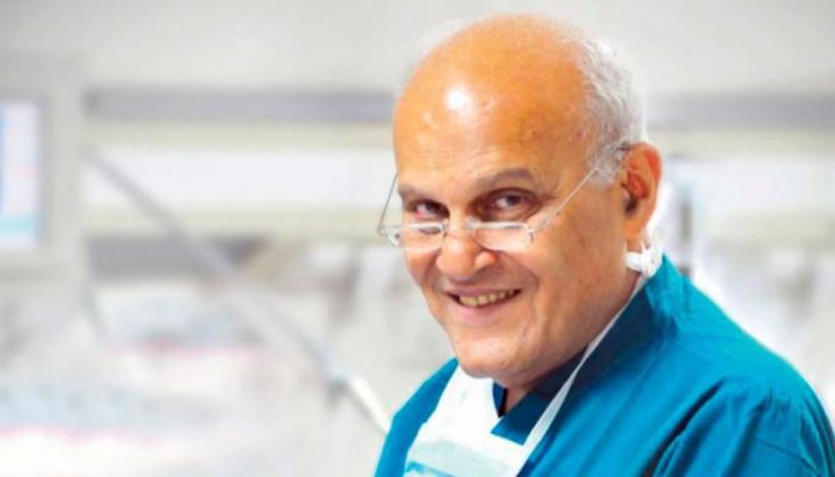 Modern medical campus of Magdi Yacoub Global Heart Center near Cairo Egypt pyramids