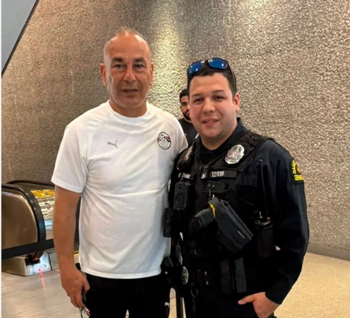 Ibrahim Hassan, Egypt national football team manager, at team hotel in Dallas, Texas