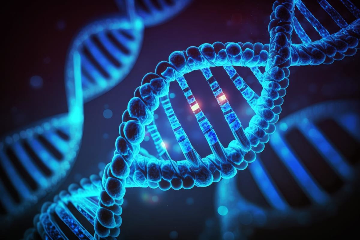 Scientists examining DNA repair process using advanced microscopy at Johns Hopkins University laboratory