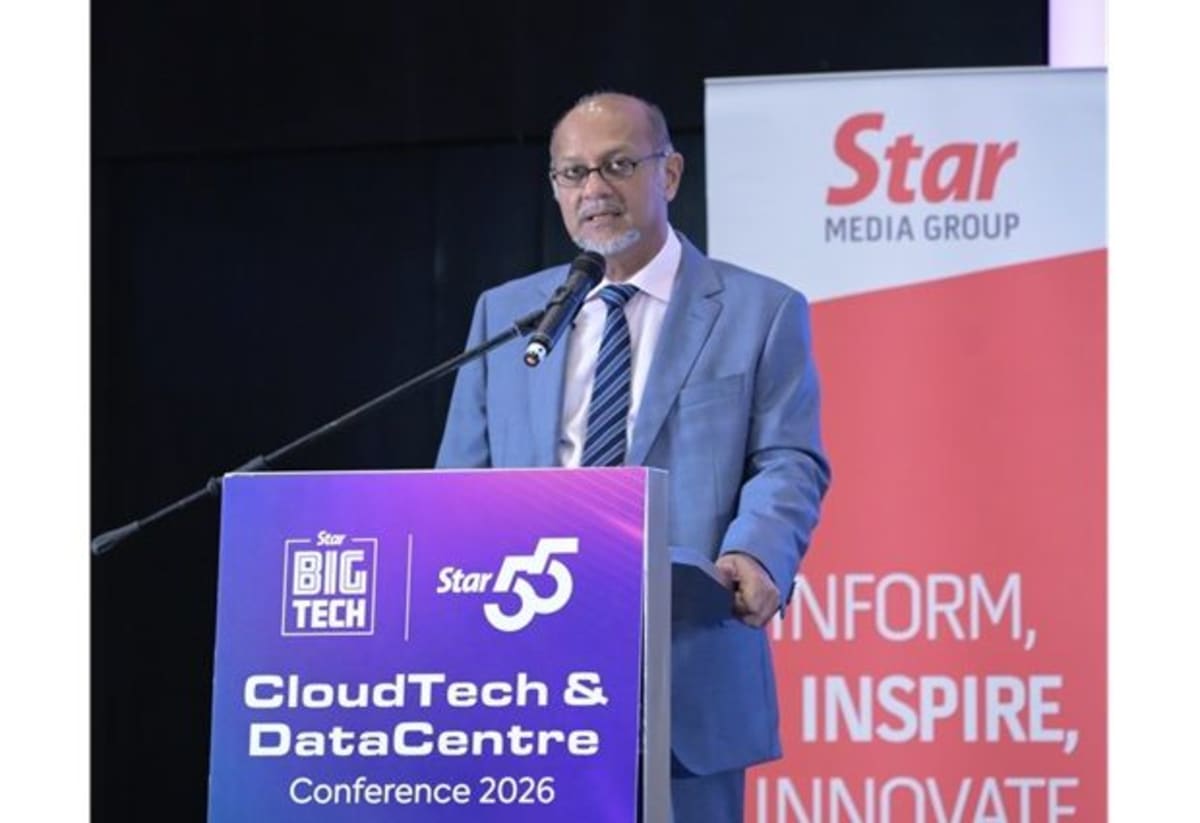 Digital Minister Gobind Singh Deo speaking at technology conference in Kuala Lumpur, Malaysia