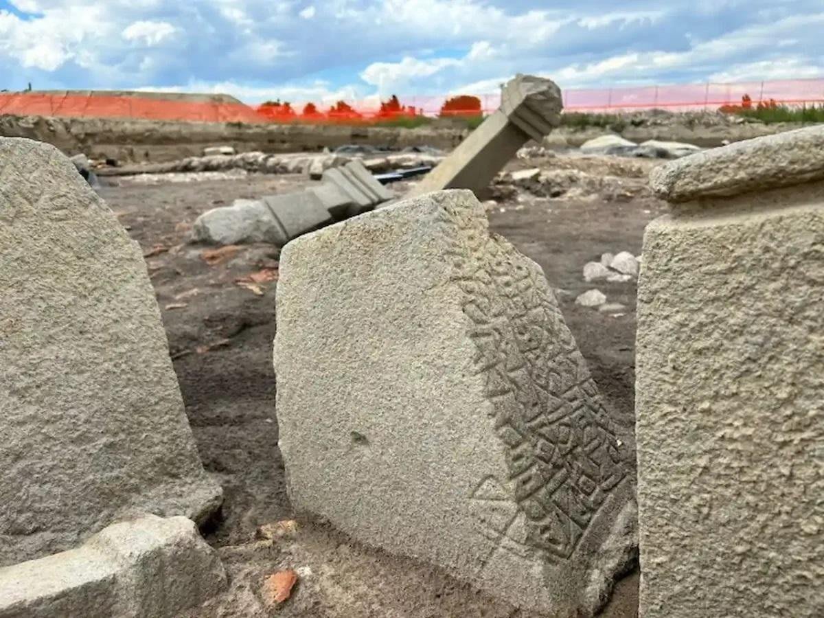 Ancient stone inscriptions with Venetic and Latin characters discovered at Italian archaeological site