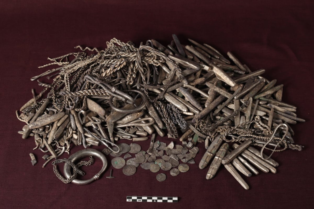 Denmark Gardener Unearths Record Viking Silver Hoard