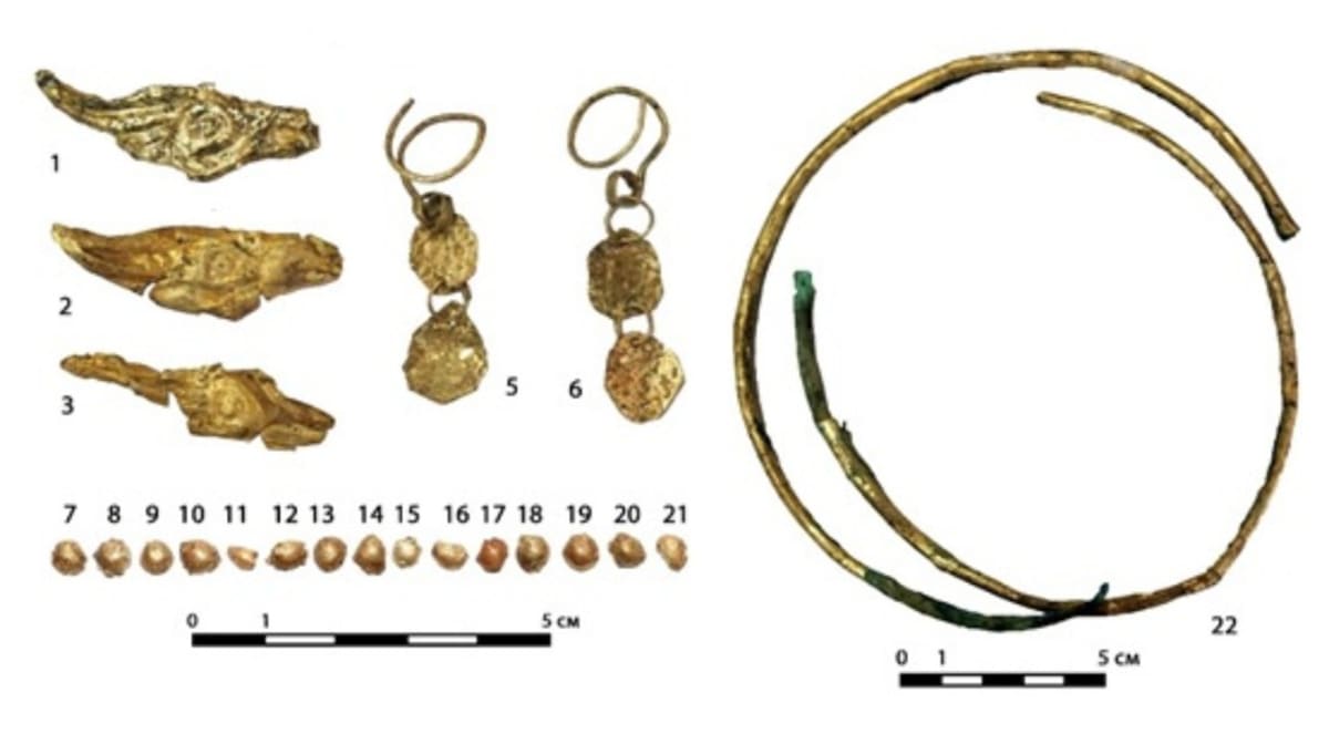 2,300-Year-Old Golden Headdress Found in Altai Burial - Image 4