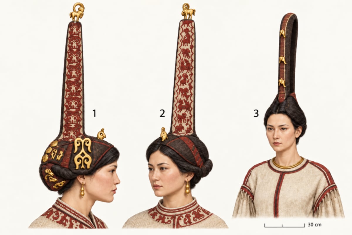 2,300-Year-Old Golden Headdress Found in Altai Burial