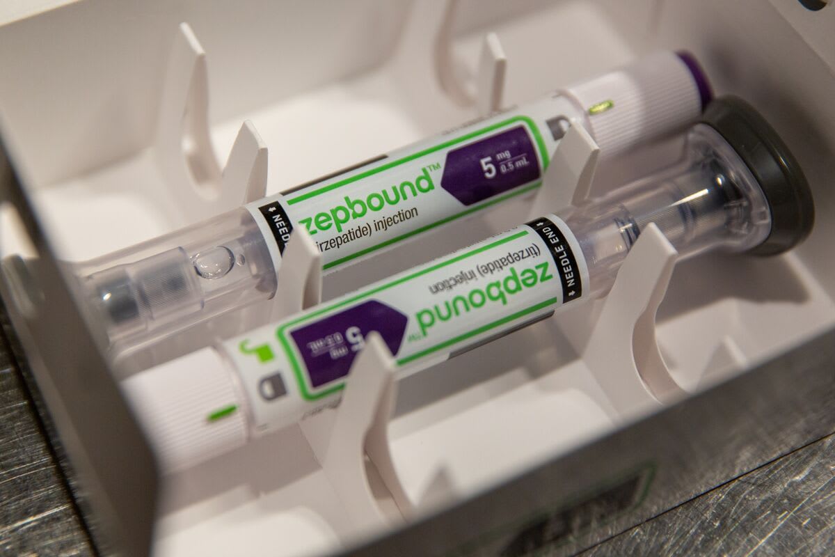 Zepbound obesity medication injection pens arranged on medical surface showing restored patient access