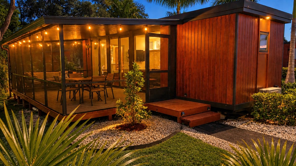 Tiny House With 300 Sq Ft Screened Porch Solves Big Problem - Image 2