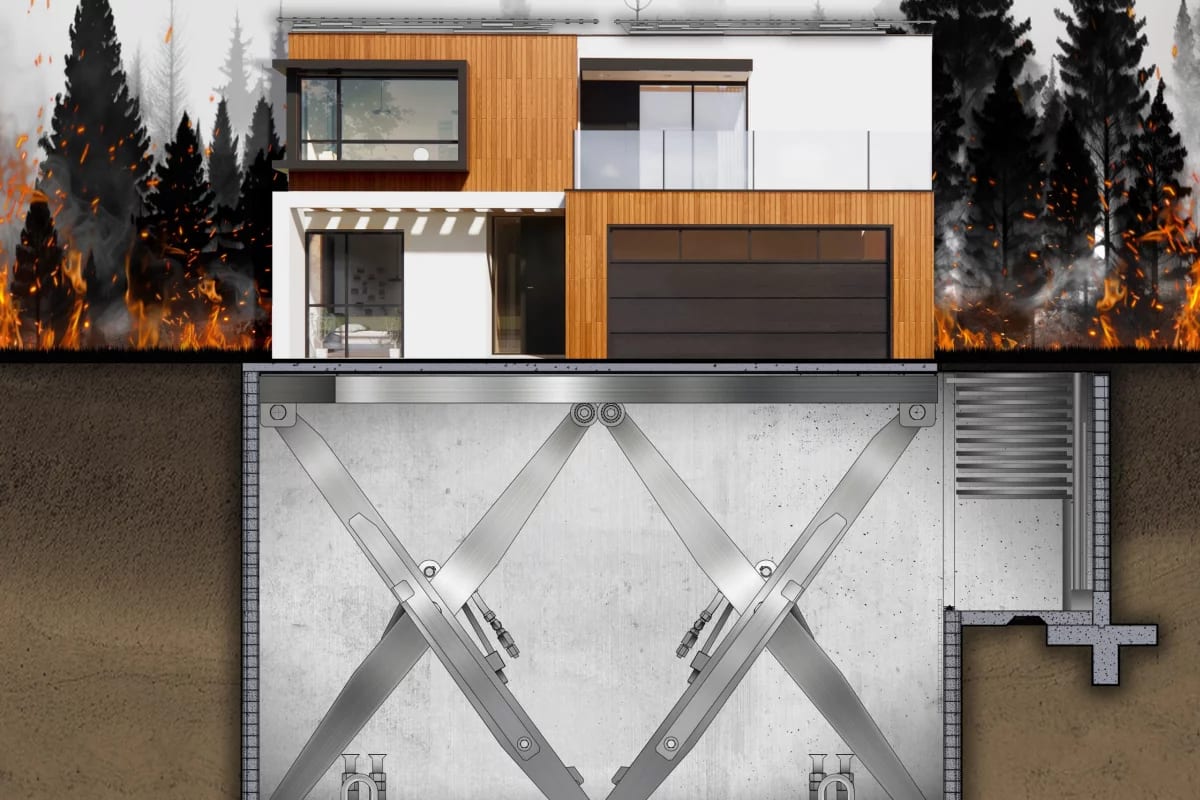 Houses That Sink Underground to Survive Wildfires - Image 3