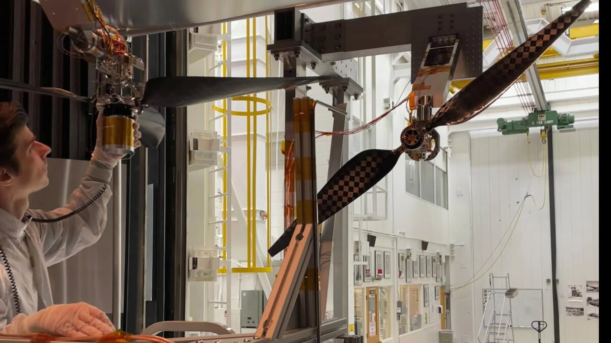 NASA's Mars Helicopter Rotors Break Sound Barrier in Tests - Image 2