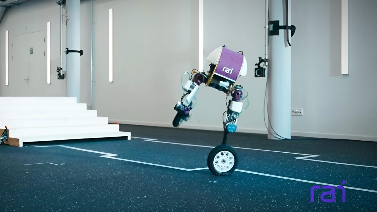 Robot Legs Skate, Climb Stairs, and Balance on One Wheel - Image 2