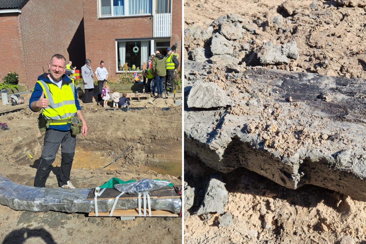 Dutch Workers Find 1,200-Year-Old Viking Ship Beam