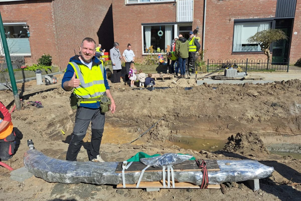 Dutch Workers Find 1,200-Year-Old Viking Ship Beam - Image 4