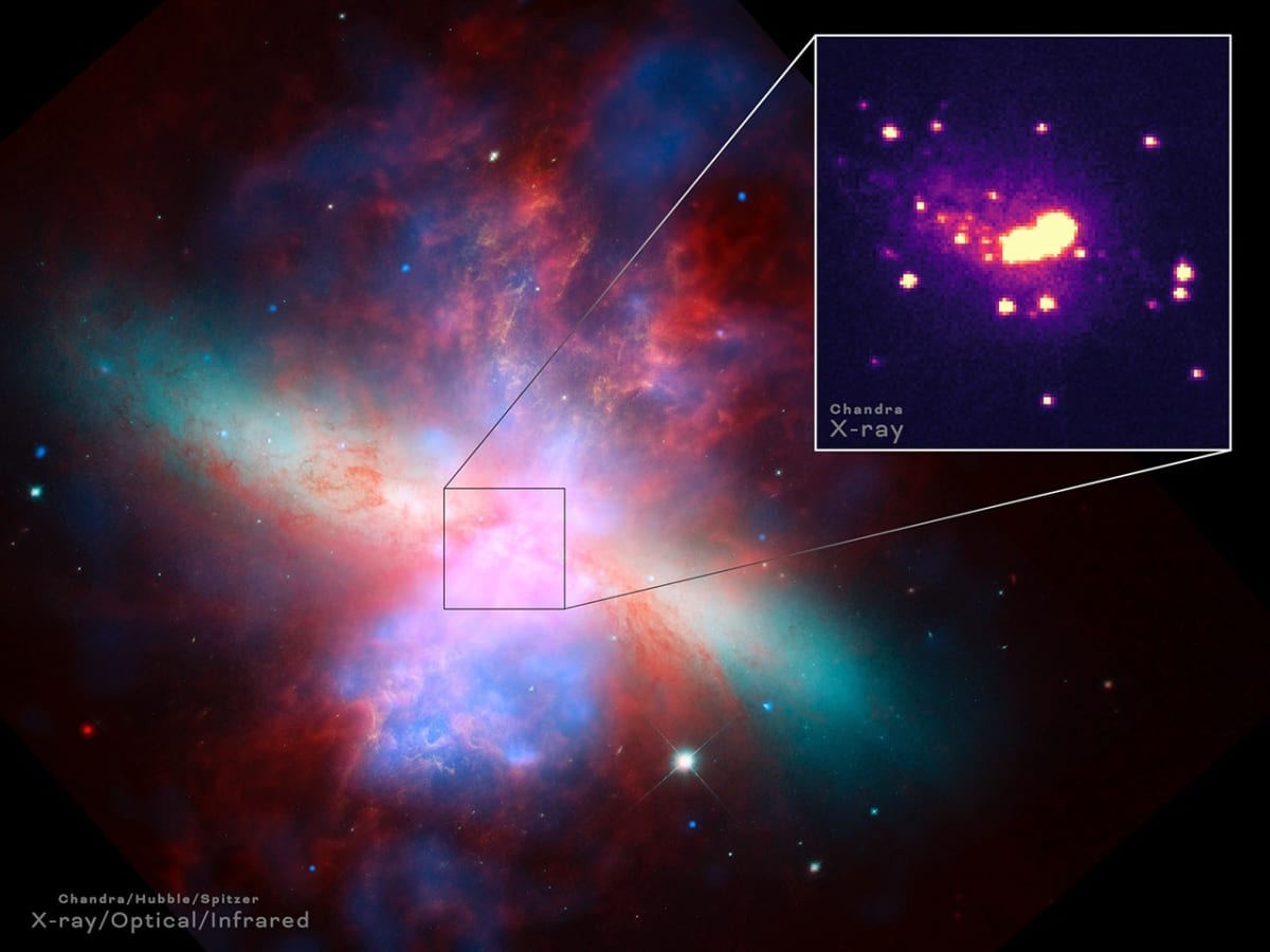 Scientists Clock 2M MPH Wind in Starburst Galaxy M82