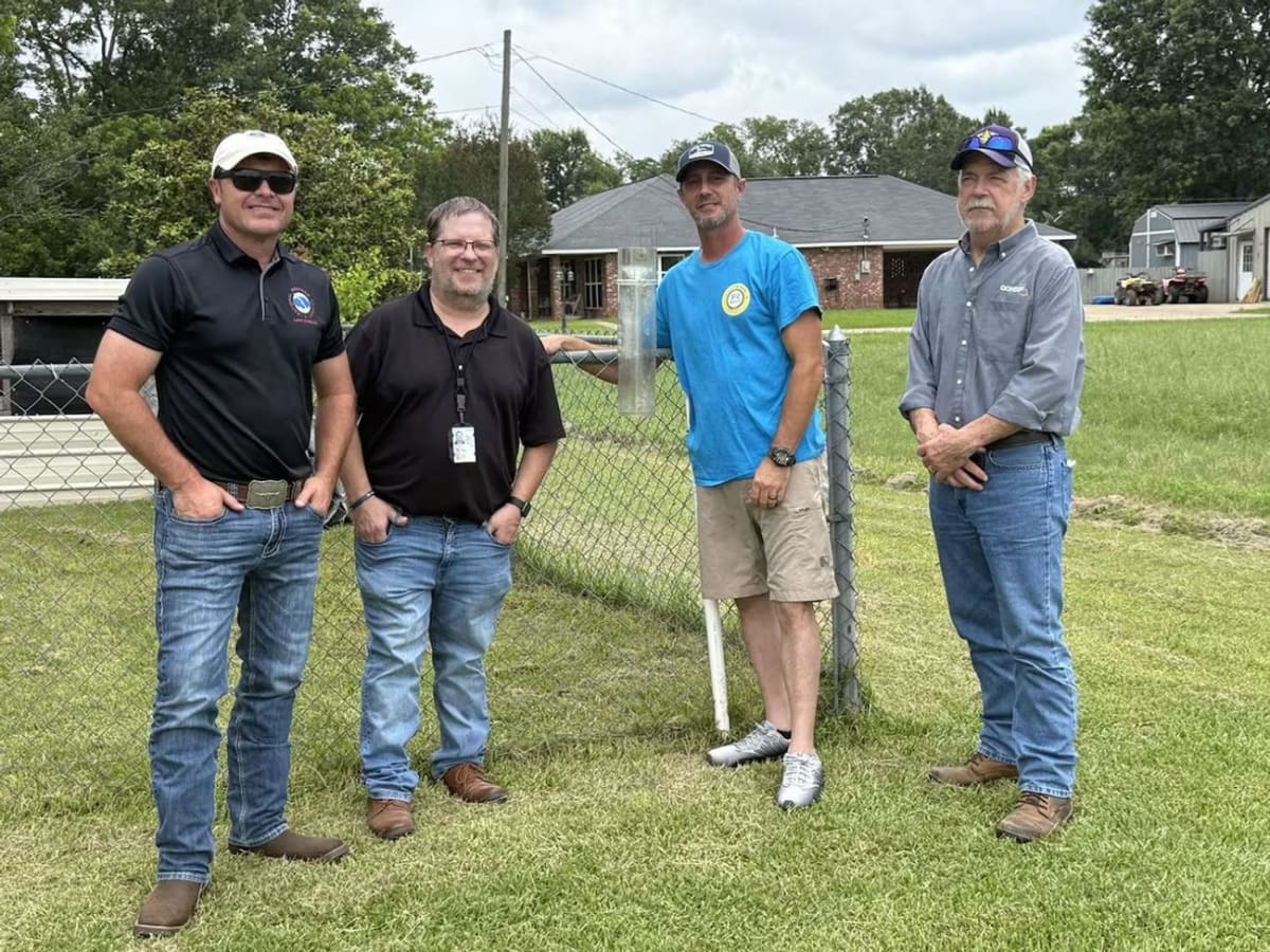Louisiana Volunteer Measures Record 29 Inches of Rainfall