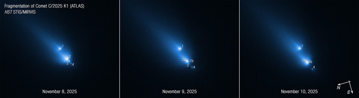 Hubble Catches Comet Breaking Apart in Once-in-a-Lifetime Shot - Image 5