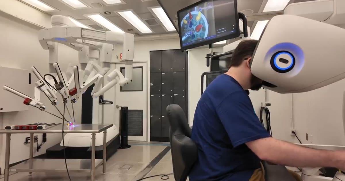 Cancer Survivor Tests Robot That Saved His Life