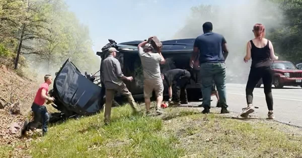 Strangers Save 2 From Burning Car on Massachusetts Highway