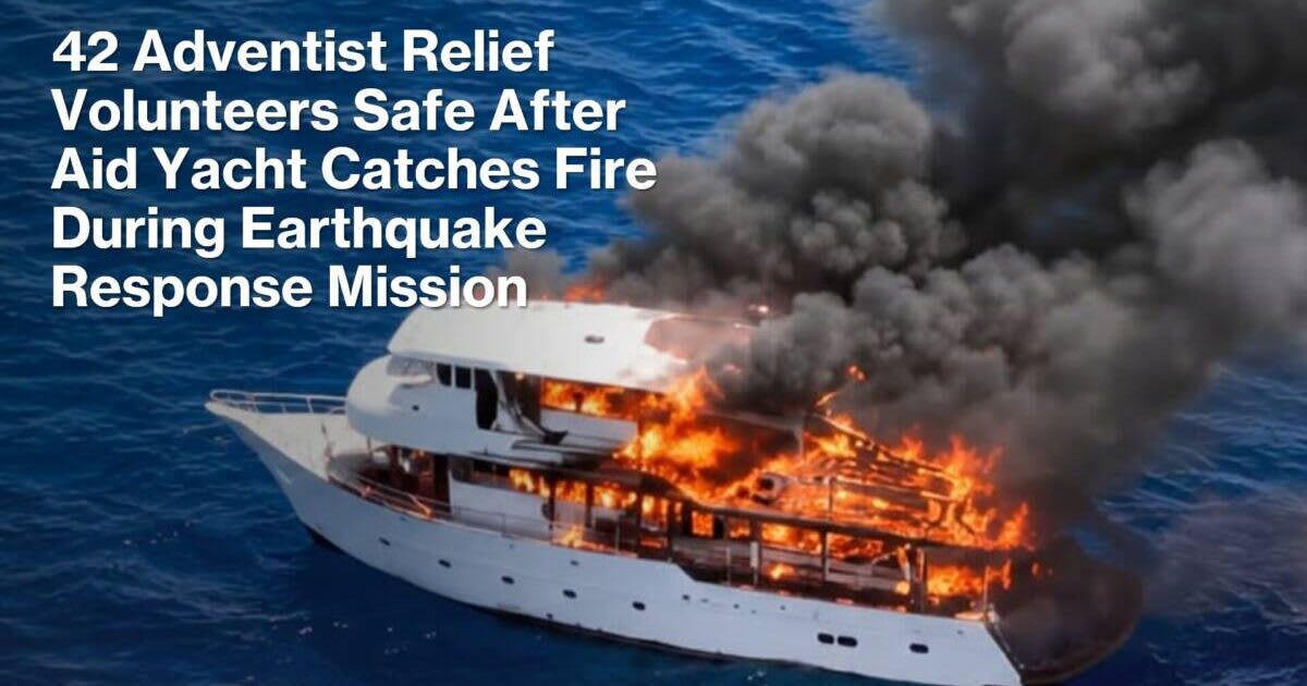 42 Aid Workers Rescued After Yacht Fire in Philippines - Image 2