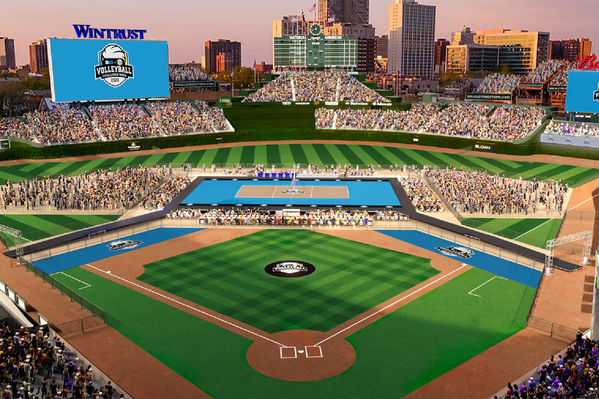 Wrigley Field Hosts First-Ever Volleyball Games in Sept