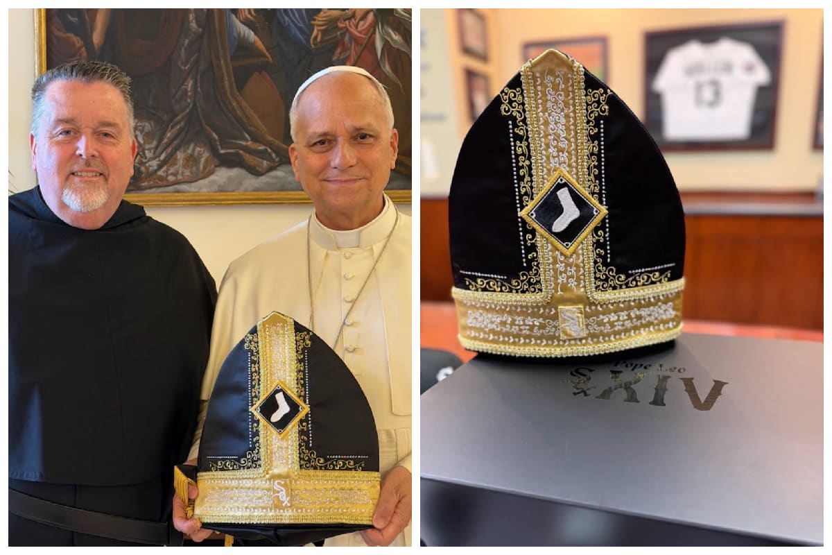 Pope Leo Gets His Own White Sox 'Pope Hat' from Chicago
