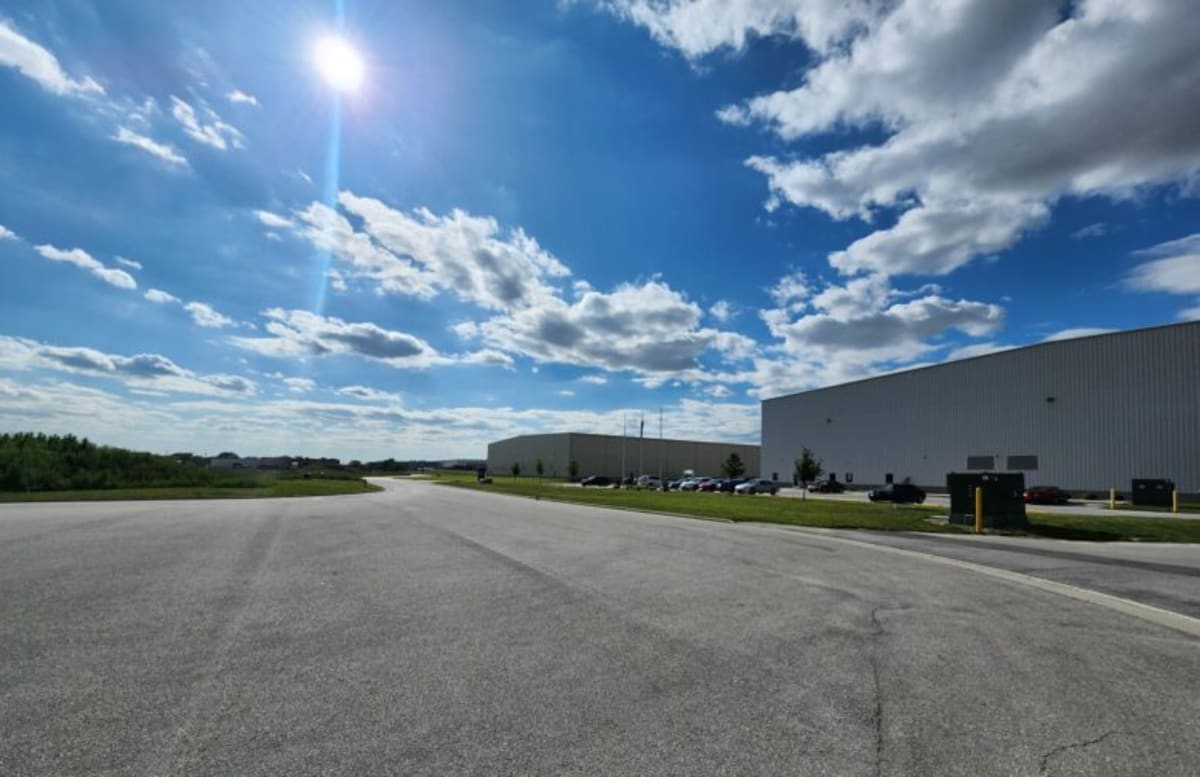 Modern manufacturing buildings in Wood Bridge Business Park, Bowling Green, Ohio