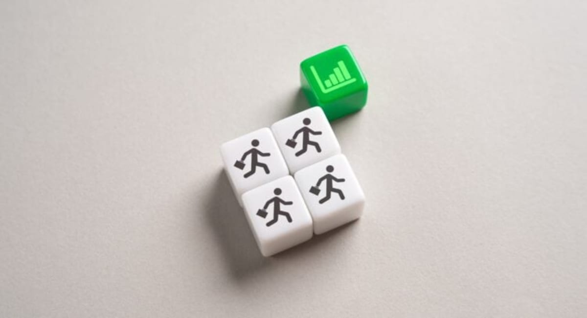 Diverse group of workers in healthcare, construction, and manufacturing celebrating new job opportunities