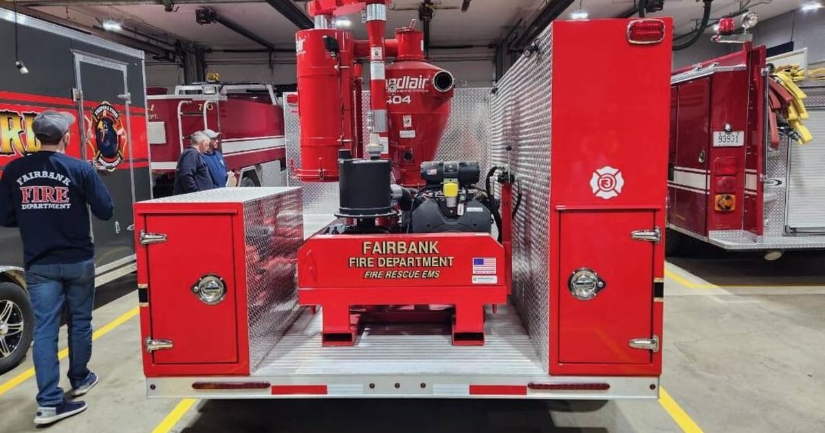 Specialized grain rescue trailer with emergency equipment used by Iowa fire departments
