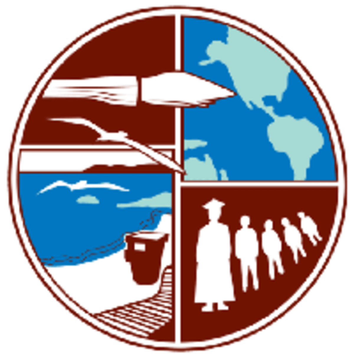 Middle school students collaborating together in classroom with teacher providing support