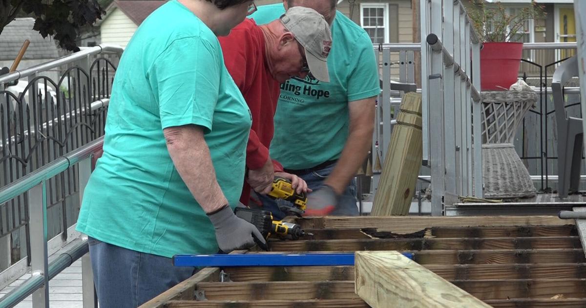 Elmira Volunteers Give Neighbors New Porches and Fresh Hope