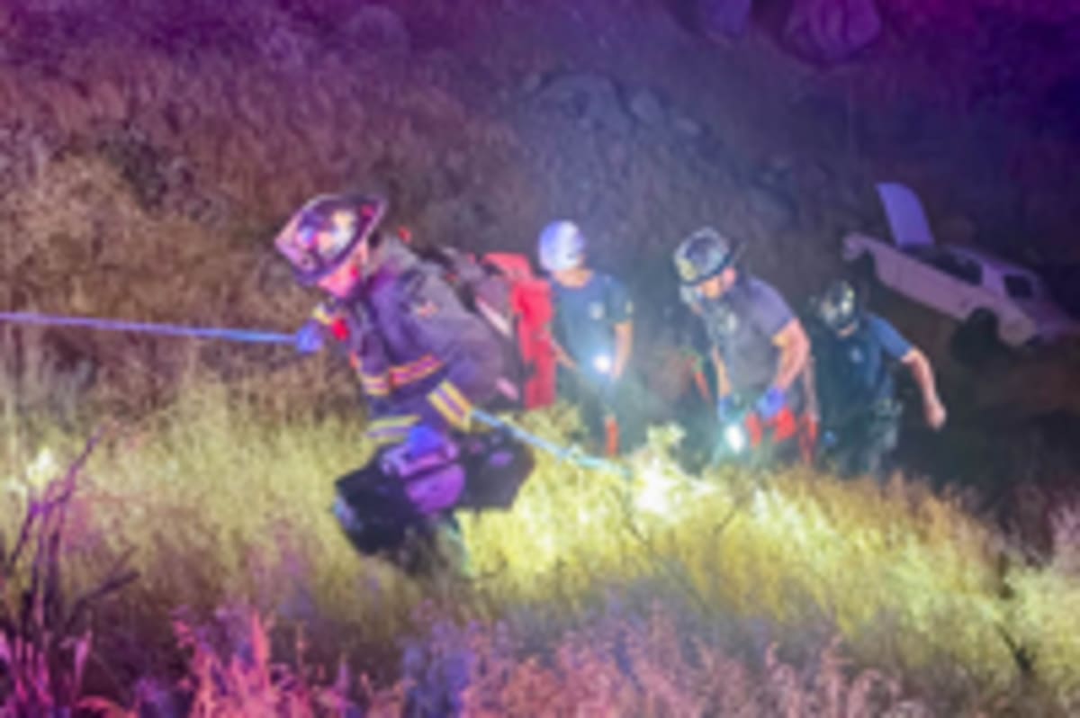 Fire Crew Saves Driver in Nevada Rope Rescue - Image 4