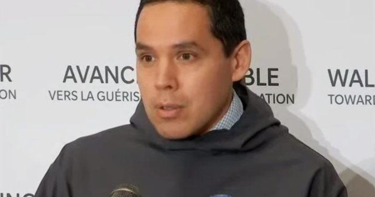 Natan Obed, president of Inuit Tapiriit Kanatami, presenting the new poverty reduction plan for Arctic communities