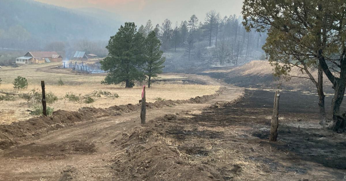 ** Dawn breaks over Mora Valley landscape following 2022 Hermits Peak Calf Canyon Fire recovery