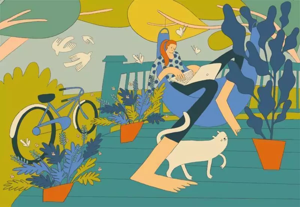 Colorful illustration showing diverse endangered species including birds, monkeys, and orangutans in their natural habitats