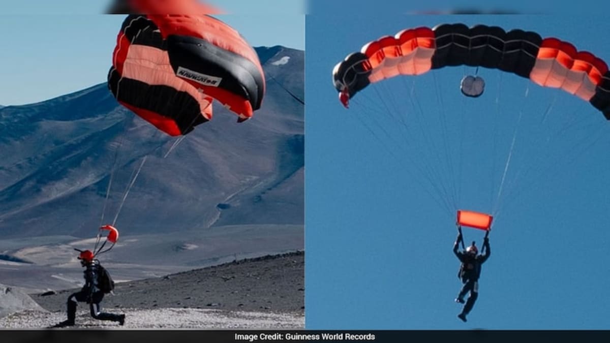 Thai Skydiver Lands World Record on Active Volcano - Image 2