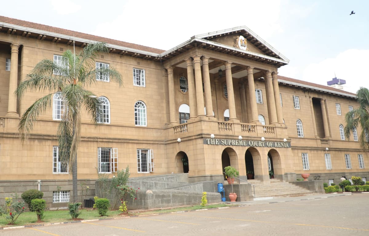 Kenyan courthouse with national flag, symbolizing landmark digital rights court decision