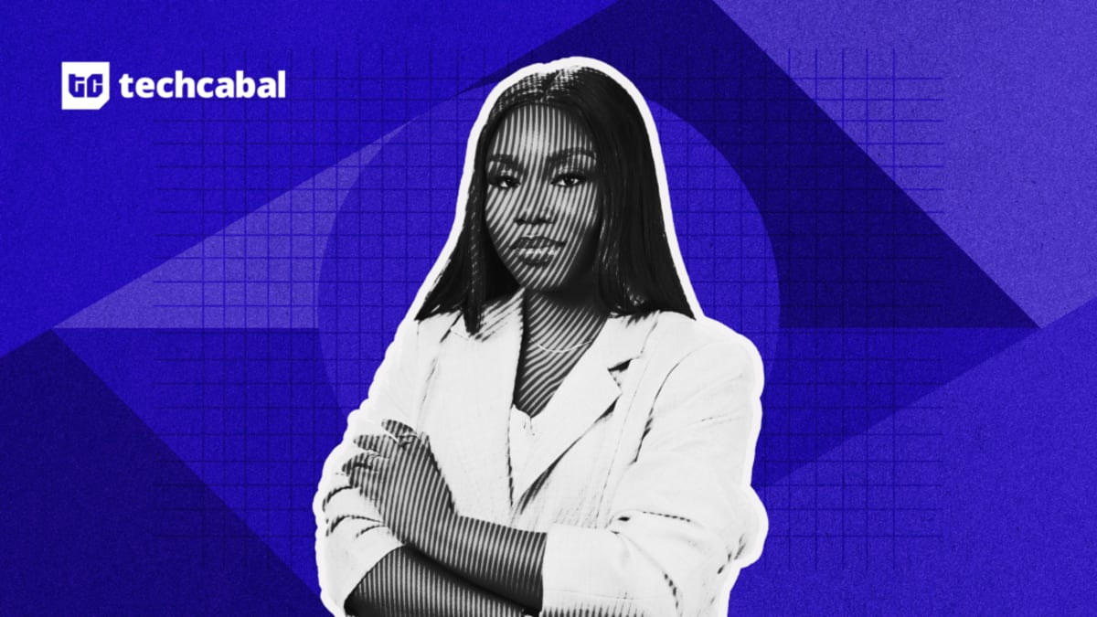 Young Nigerian woman working on laptop representing career growth in tech industry